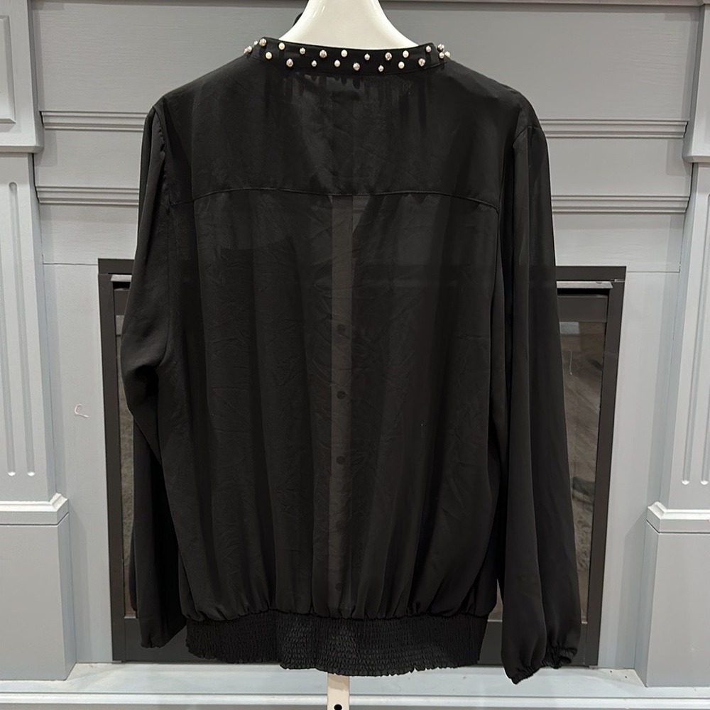 Torrid Sheer Blouse - Picture 2 of 10